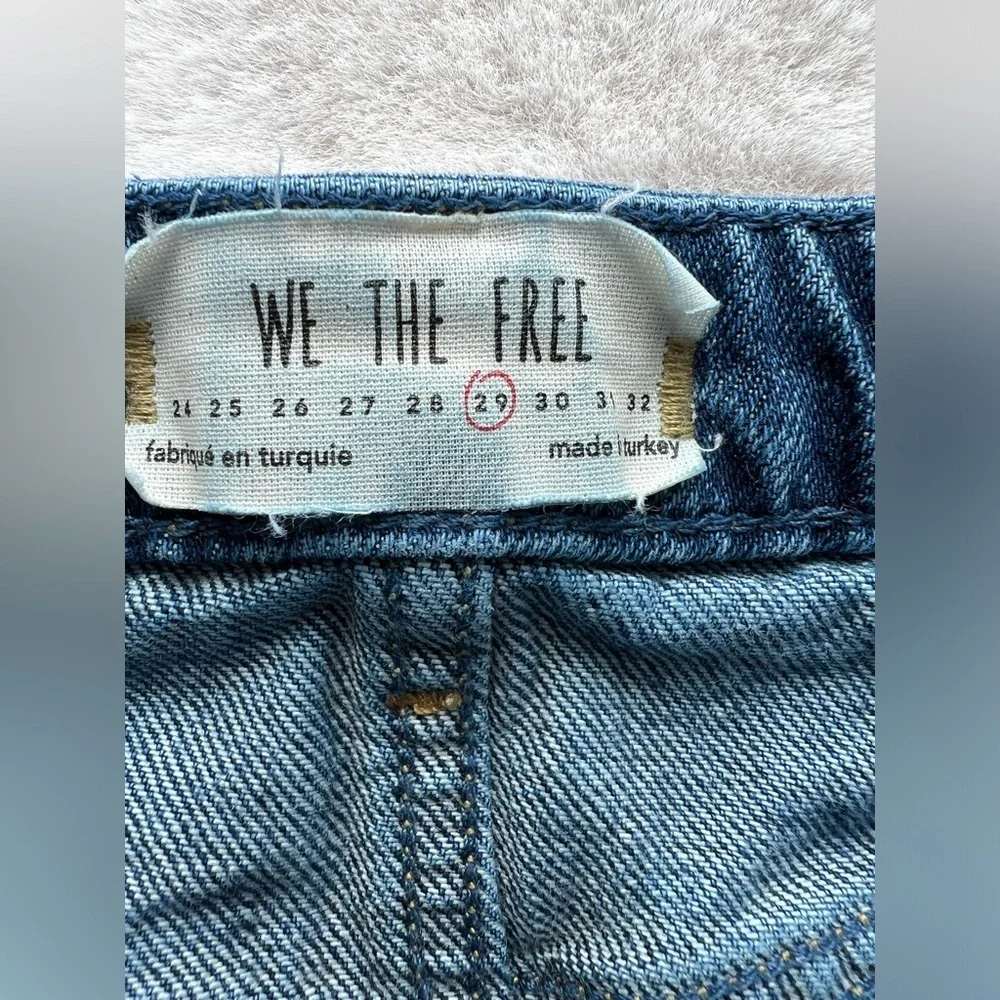 WE THE FREE Button Fly Denim Mini Skirt Size 29